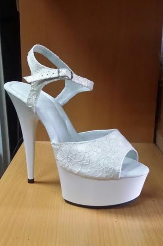 6 inch bridal heels