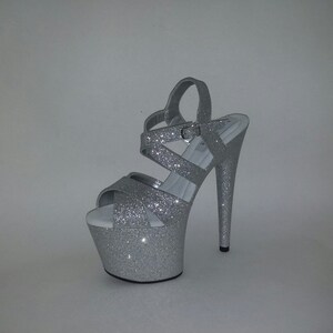 Pole Dancing Heels Exotic Dancer Shoes Stripper Shoes High Heels Handmade Shoes Glitter Shoes Hand Made Shoes Custom Fit Shoes Evening Shoes