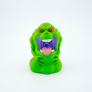 1989 Slimer The Real Ghostbusters Ghoulish Ghost Puppet Bubble Bath Topper