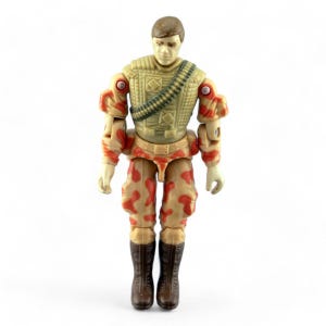 Figura de acción vintage excelente de GI Joe Spearhead V1 1988 Hasbro Palitoy