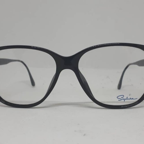 vintage SAPHIRA 4194 lunettes monture optyl années 80s Made in Germany 1980s noir monture mannequin verres Brille neuf vieux stock