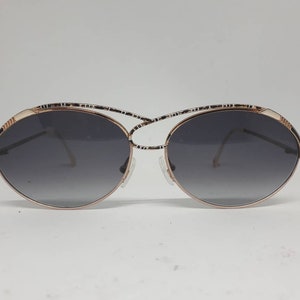 Vintage CASANOVA sunglasses multicolor 22kt gold frame 1980s LC-17 luxery Made in Italy sunglasses 80s near mint