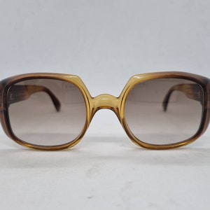 Vintage CHRISTIAN DIOR MONSIEUR sunglassess massiv square optyl frame 70s brown lenses Sonnenbrille1970s Made in Germany case  new old stock