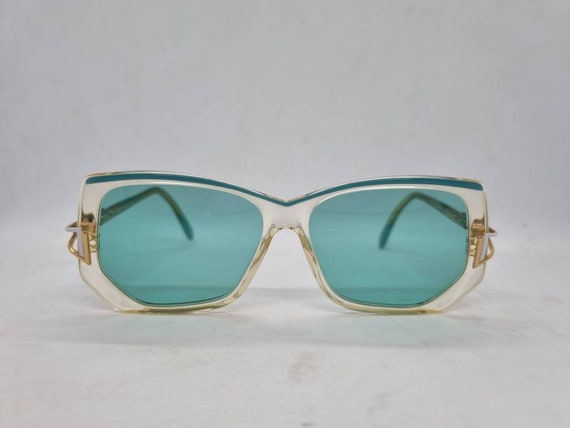 Vintage CAZAL 176 sunglasses  80s  turquoise tran… - image 1