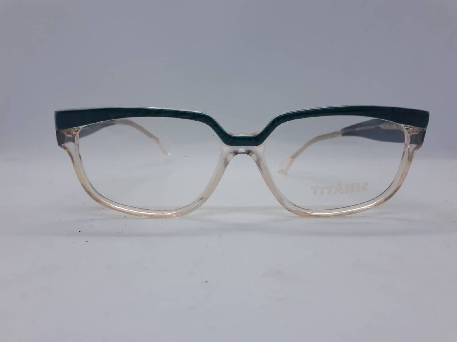 Vintage TITANIC Mod 28 Col 299 Eyewear Glasses Blue Acetate Glasses ...