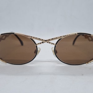 Vintage CAZAL 977 sunglasses 90s gold brown frame 1990s HipHop brown lenses Made in Germany Sonnenbrille case near mint