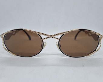 Vintage CAZAL 977 sunglasses 90s gold brown frame 1990s HipHop brown lenses  Made in Germany Sonnenbrille case near mint