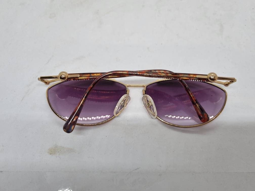 Vintage PALOMA PICASSO 3829 45 Sunglasses 80s Optyl Purple  display picture 2