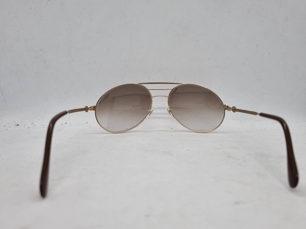 Vintage BUGATTI Sunglasses 80s Gold Frame 1980s Sonnenbrille - Etsy