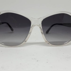 Vintage CARVEN sunglasses 80s gray lenses black frame 1980s strass sunglasses luxery Made France mint condition