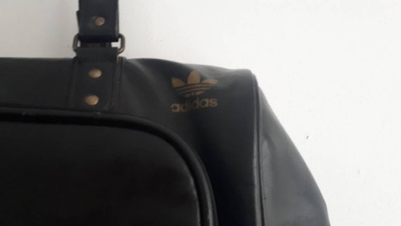 Vintage ADIDAS SPORT BAG 90s Black, Leather Sporttasche 1990s Two Subjects  2 Fächer Leder Excellent - Etsy