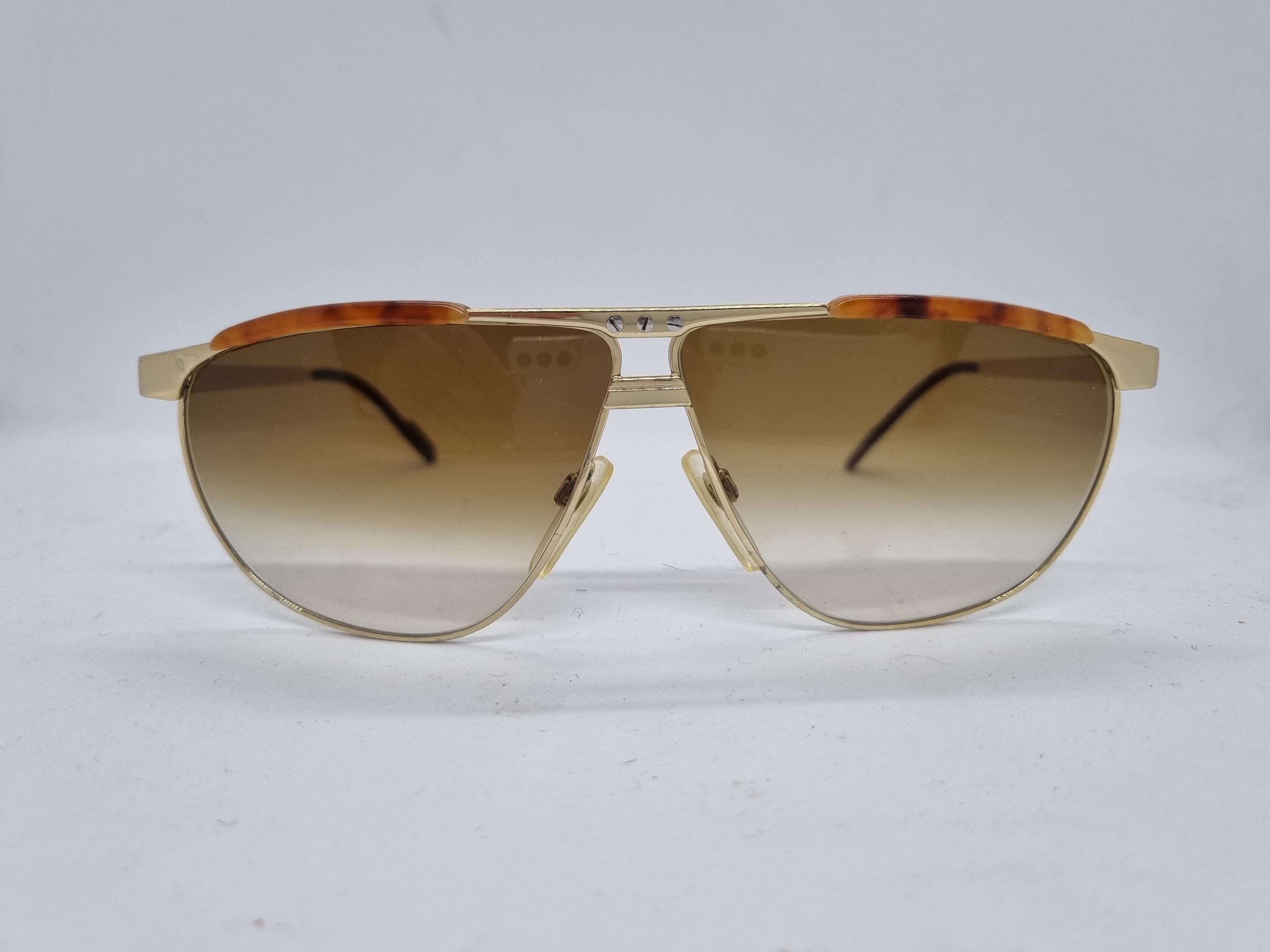 Vintage ALPINA TARGA Florio TF 31 sunglasses oversize gold roof wood frame 1980s sunglasses Made in Germany near mint condition