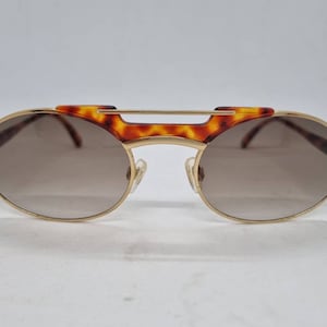 Vintage CAZAL 749 sunglasses HipHop tortoiseshell gold frame 80s brown lenses Sunglasses HipHop 1980s mint condition