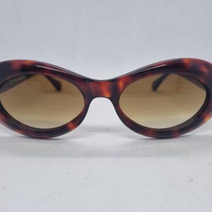 Vintage OLIVER GOLDSMITH BUDE Dark Tortoiseshell Sunglasses 90s