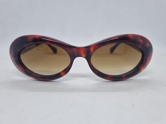 Vintage OLIVER GOLDSMITH BUDE Dark Tortoiseshell Sunglasses 90s