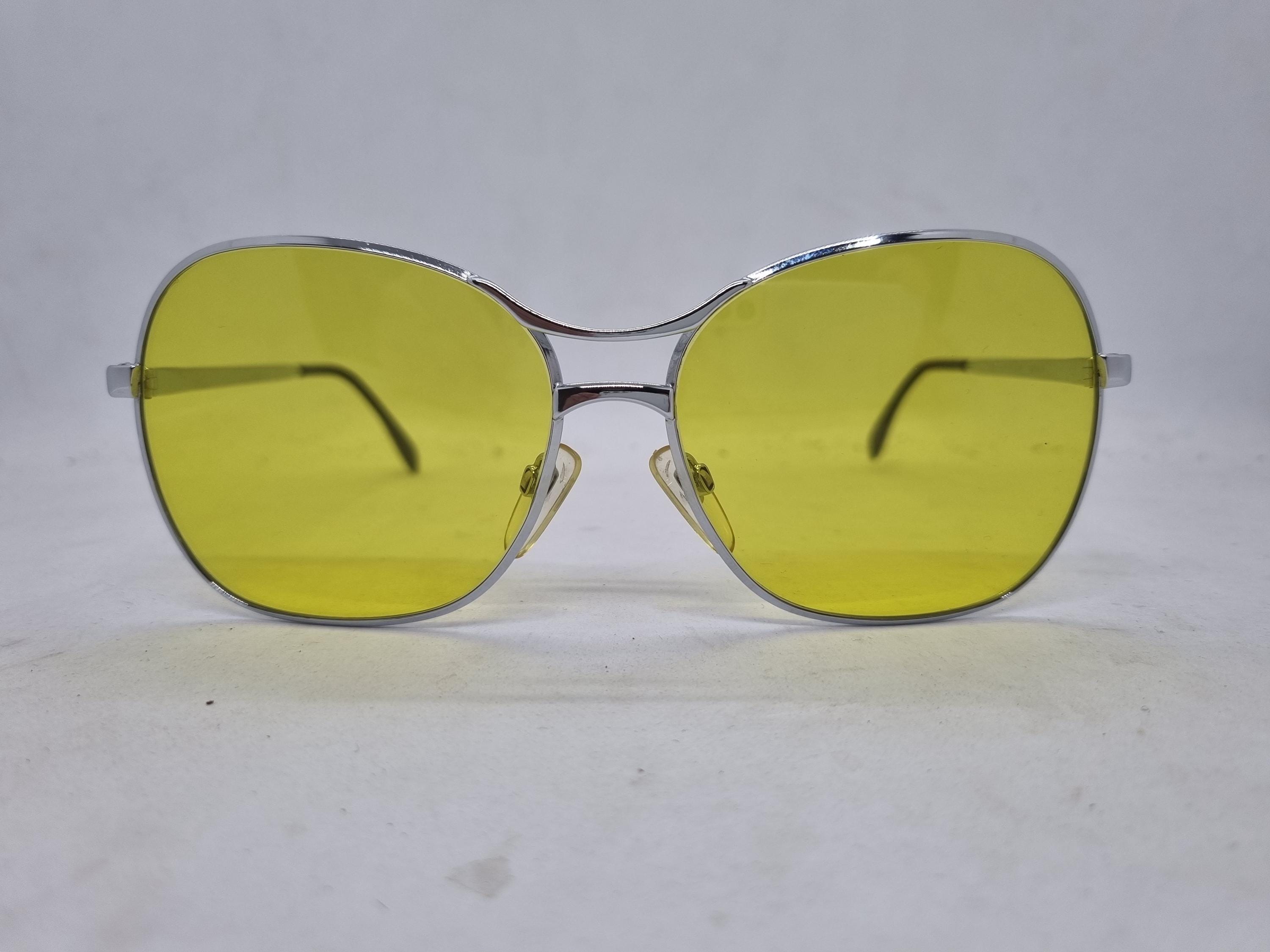 Vintage Rodenstock GENUA Oversize Sunglasses Silver Metal Frame