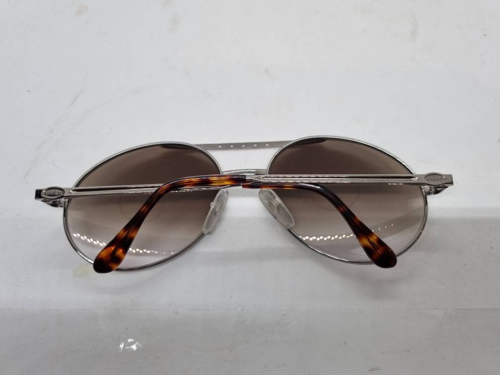 Lunettes De Soleil Vintage Bugatti 65986 - Cadre Or Marron Rouge, Forme Ovale, Neuf Sans étiquettes