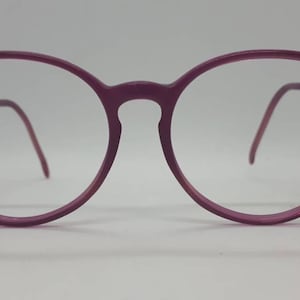 Vintage PRO DESIGN DENMARK 882  glasses  purple 80s round frame Made in Denmark Brille 1980s lunettes excellent