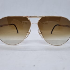 Vintage CARRERA VARIO 5318 sunglasses 80s gold gold frame 1980s brown lenses frame sunglasses Made in Austria new old stock unworn