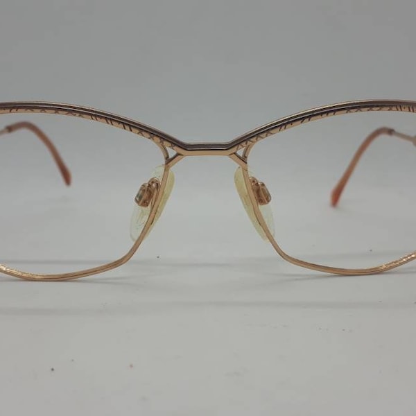 Vintage CAZAL 129 Col. 923 glasses 90s gold metal frame 1990s gafa lunettes Germany glasses near mint