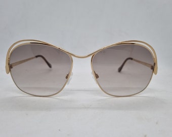 Vintage NEOSTYLE SOCIETY 155 sunglasses 80s gold frame  brown lenses Sonnenbrille Made in  Germany  near mint