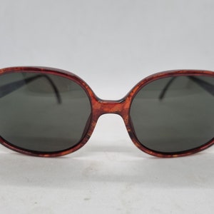 Vintage CHRISTIAN DIOR 2578 50 sunglasses 80s red brown strass frame 1980s optyl brown lenses sunglasses near mint