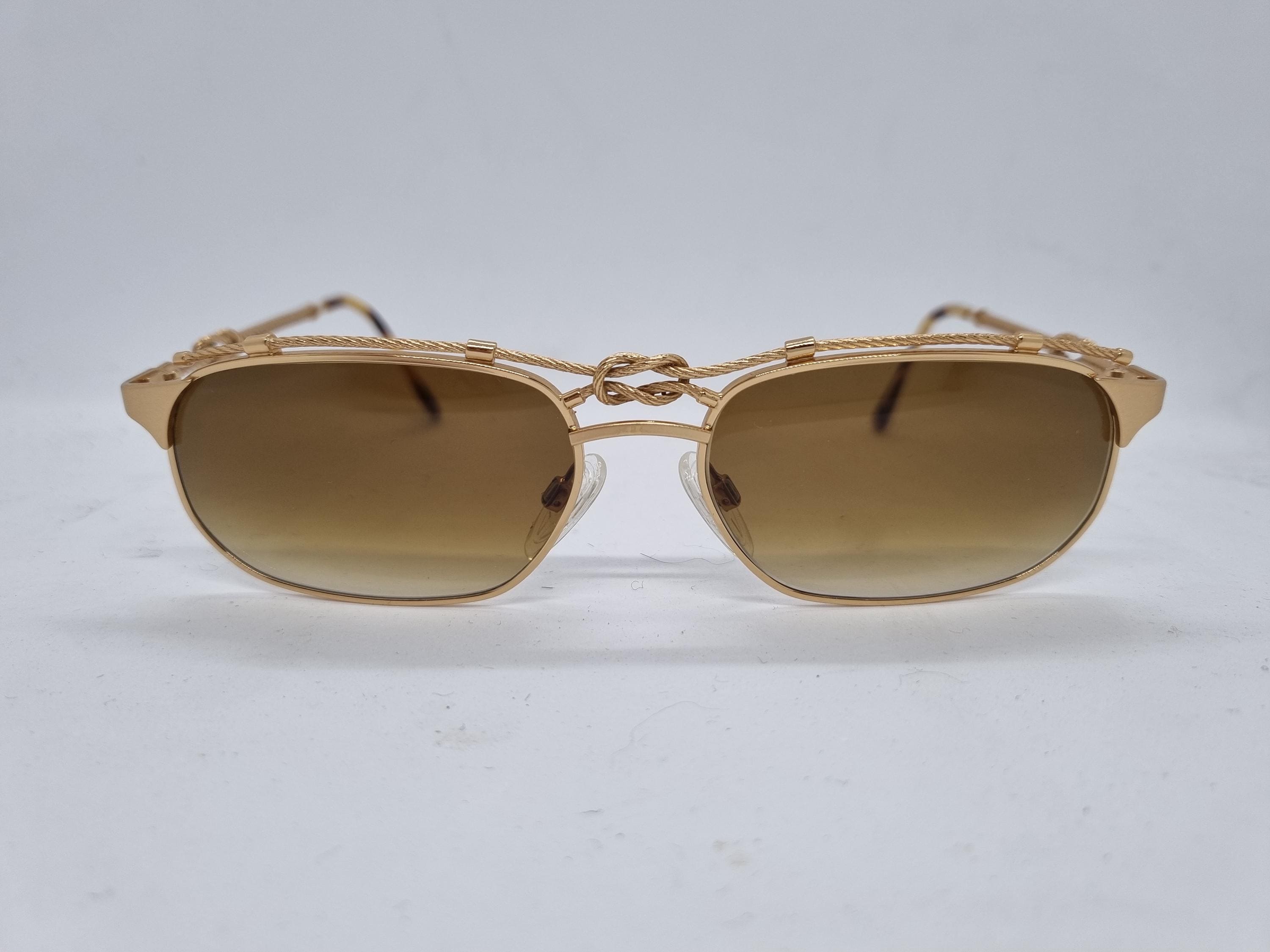 Vintage ZOLLITSCH MARITIM 8600 Sunglasses, 1980s, Gold Frame, 10kt