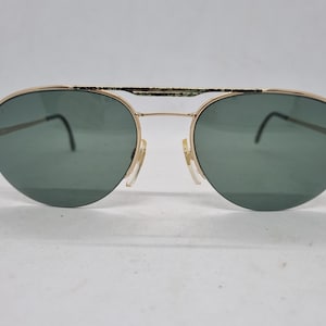 Vintage RODENSTOCK SUPERSONIC 1774 sunglasses light green metal frame green lenses Sunglasses Made in Germany 1980s new old stock