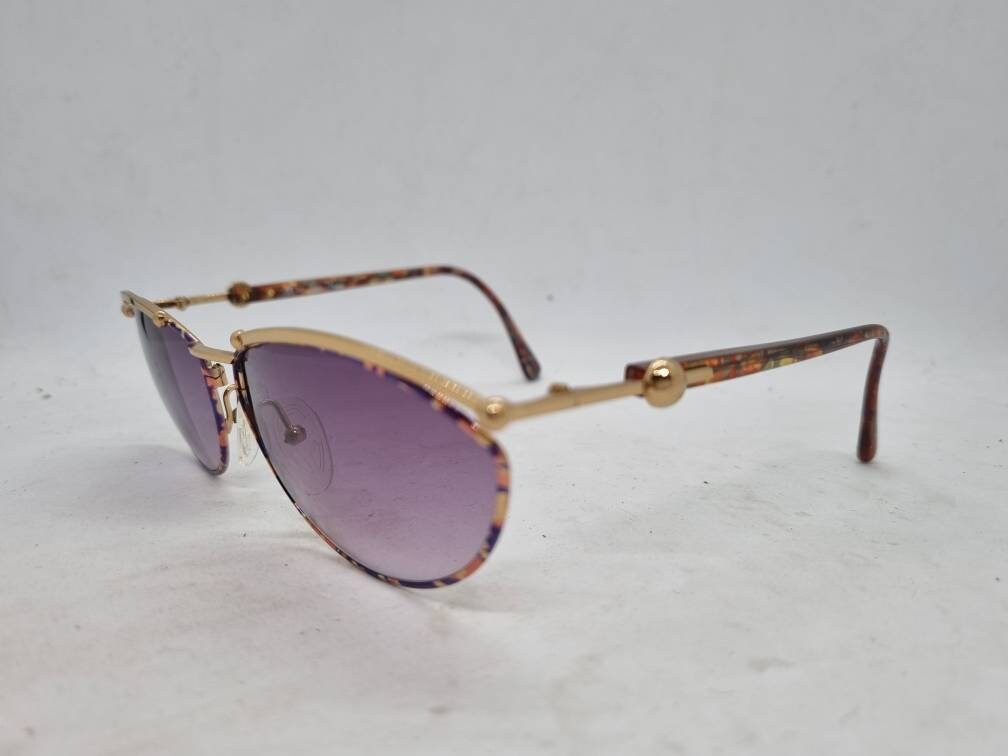 Vintage PALOMA PICASSO 3778 48 sunglasses 80s optyl purple Vintage sunglasses paloma picasso - Gem main image 2