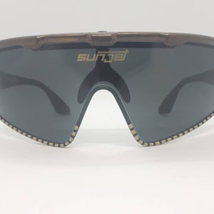 Vintage  SUNJET BY CARRERA 5297  sunglasses shield green frame  90s snowboard 1990s Sonnenbrille Made in Austria  mint