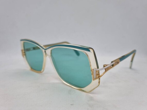 Vintage CAZAL 176 sunglasses  80s  turquoise tran… - image 2