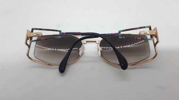 Vintage CAZAL 967 sunglasses 80s multicolour HipH… - image 3