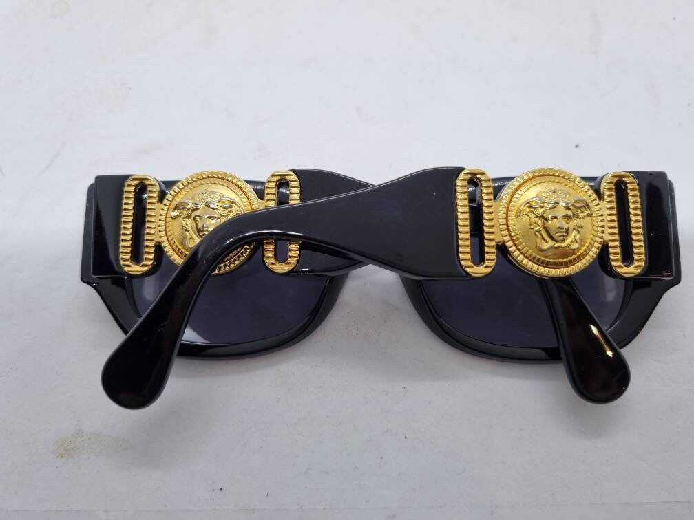 Vintage GIANNI VERSACE Mod. 413/A Col. 852 Sunglasses Black Vintage GIANNI VERSACE Mod. 413/A Col. 852 Sunglasses Black