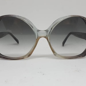 Vintage PIERRE CARDIN 35 40 sunglasses 70s Paris green brown frame 1970s sunglasses acetate luxery Made France near mint