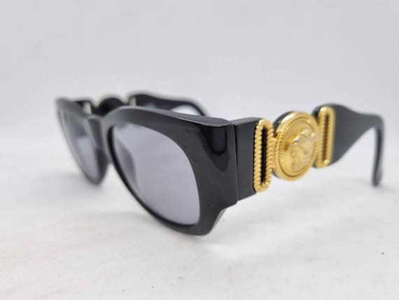 Vintage GIANNI VERSACE Mod. 413/A Col. 852 Sunglasses Black Vintage GIANNI VERSACE Mod. 413/A Col. 852 Sunglasses Black