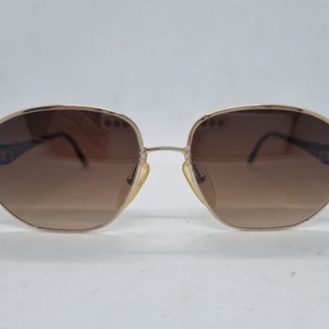 Vintage CHRISTIAN DIOR 2492 sunglasses brown gold optyl frame 80s brown gradiend lenses case Sonnenbrille 1980s Germany mint condition
