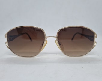 Vintage CHRISTIAN DIOR  2492 sunglasses  brown gold optyl  frame 80s brown gradiend  lenses case Sonnenbrille 1980s Germany  mint condition