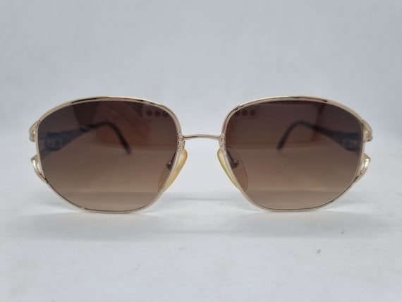 ヴィンテージ CHRISTIAN DIOR 2492 サングラス ブラウンゴールド  