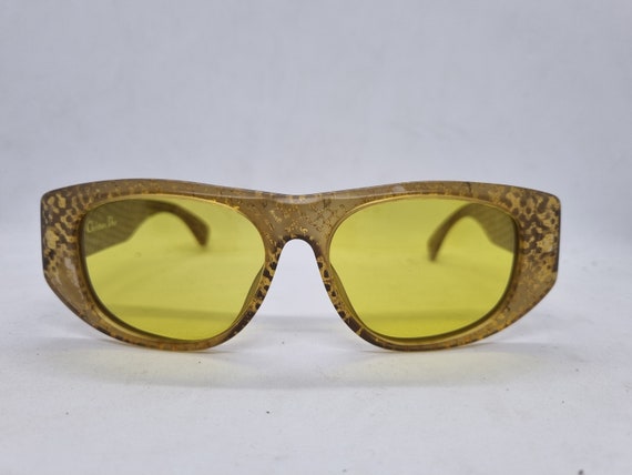 Vintage CHRISTIAN DIOR 2256 sunglasses 80s snake … - image 1