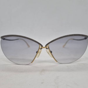 Vintage ESSILOR 509-07 sunglasses cateye metal frame 60s brown grea lense 1960s Sonnenv Made in France mint condition