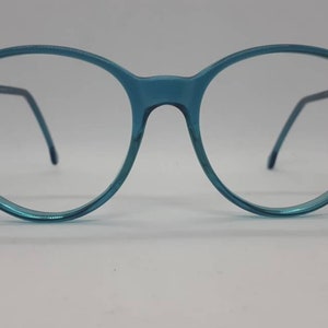 Vintage MEITZNER CALW glasses gafa  türkis 80s round frame Made in Germany Brille 1980s lunettes new old stock