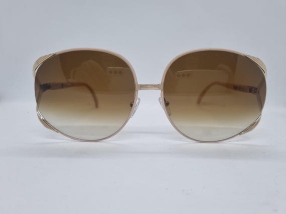 Vintage CHRISTIAN DIOR 2250 XL Sunglasses Rhianna Pink Gold  display picture 3
