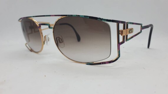 Vintage CAZAL 967 sunglasses 80s multicolour HipH… - image 2