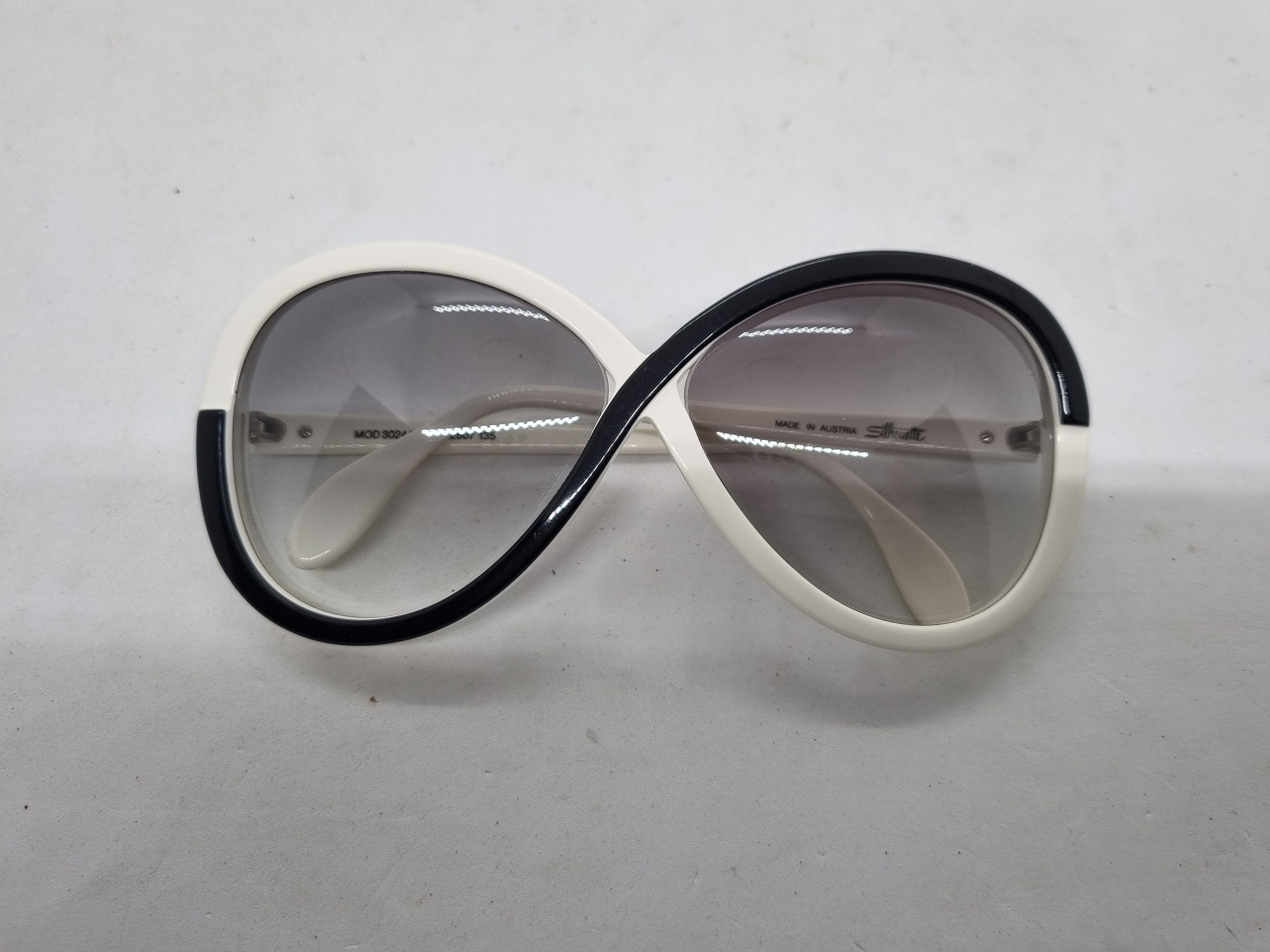 Vintage SILHOUETTE 3024/10 Sunglasses 80s Acetate Frame  display picture 2