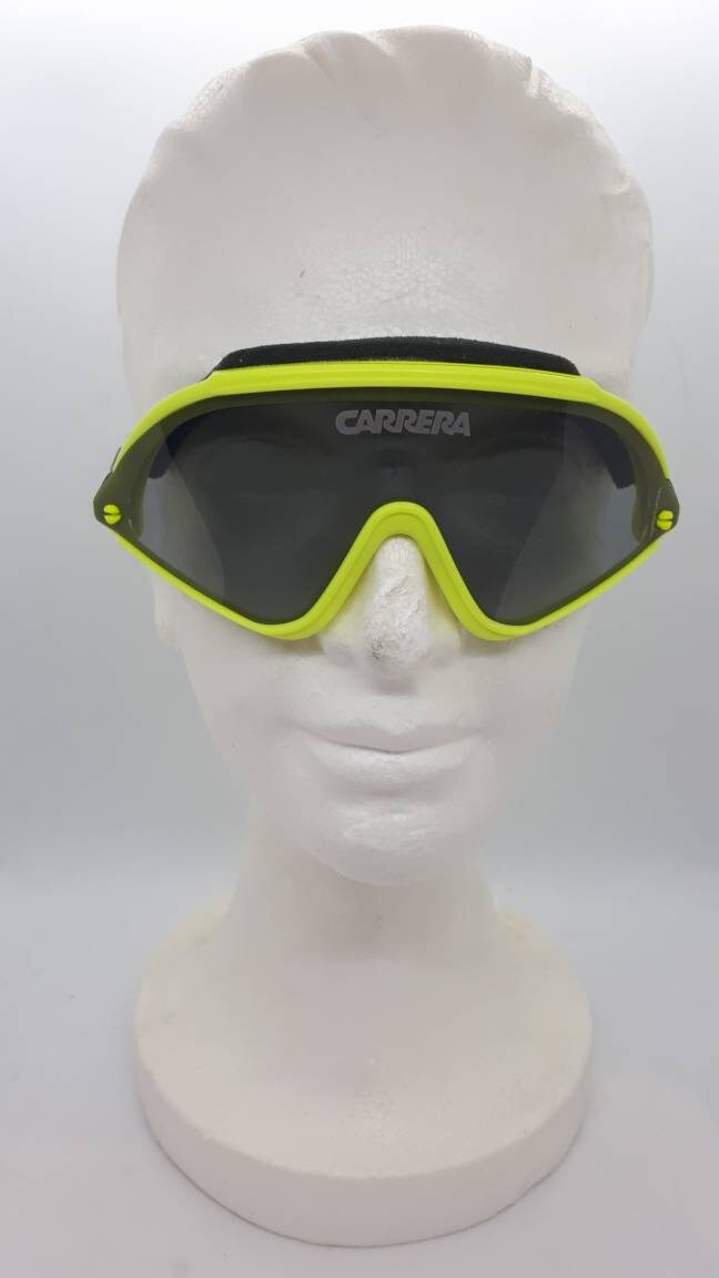 Vintage CARRERA 5435 NEON SHIELD Sportbrille Sunglasses Neon - Etsy