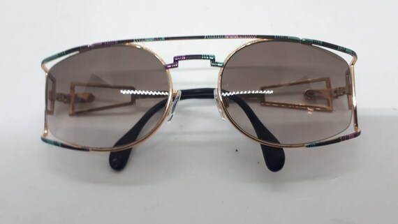 Vintage CAZAL 967 sunglasses 80s multicolour HipH… - image 4