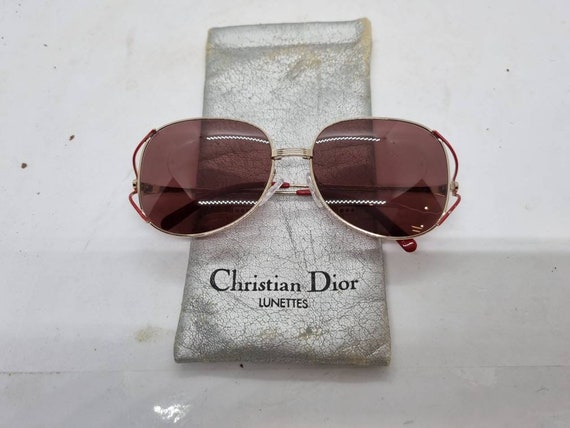 ヴィンテージ CHRISTIAN DIOR 2444 サングラス 70年代 ゴールドレッド 