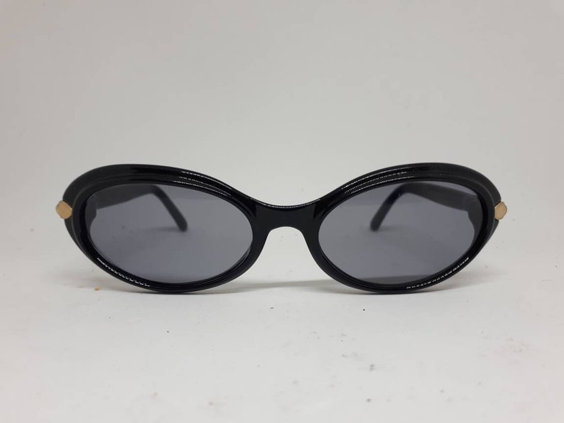 Vintage ROCHAS C3 sunglasses cateye 60s black gold acetat | Etsy