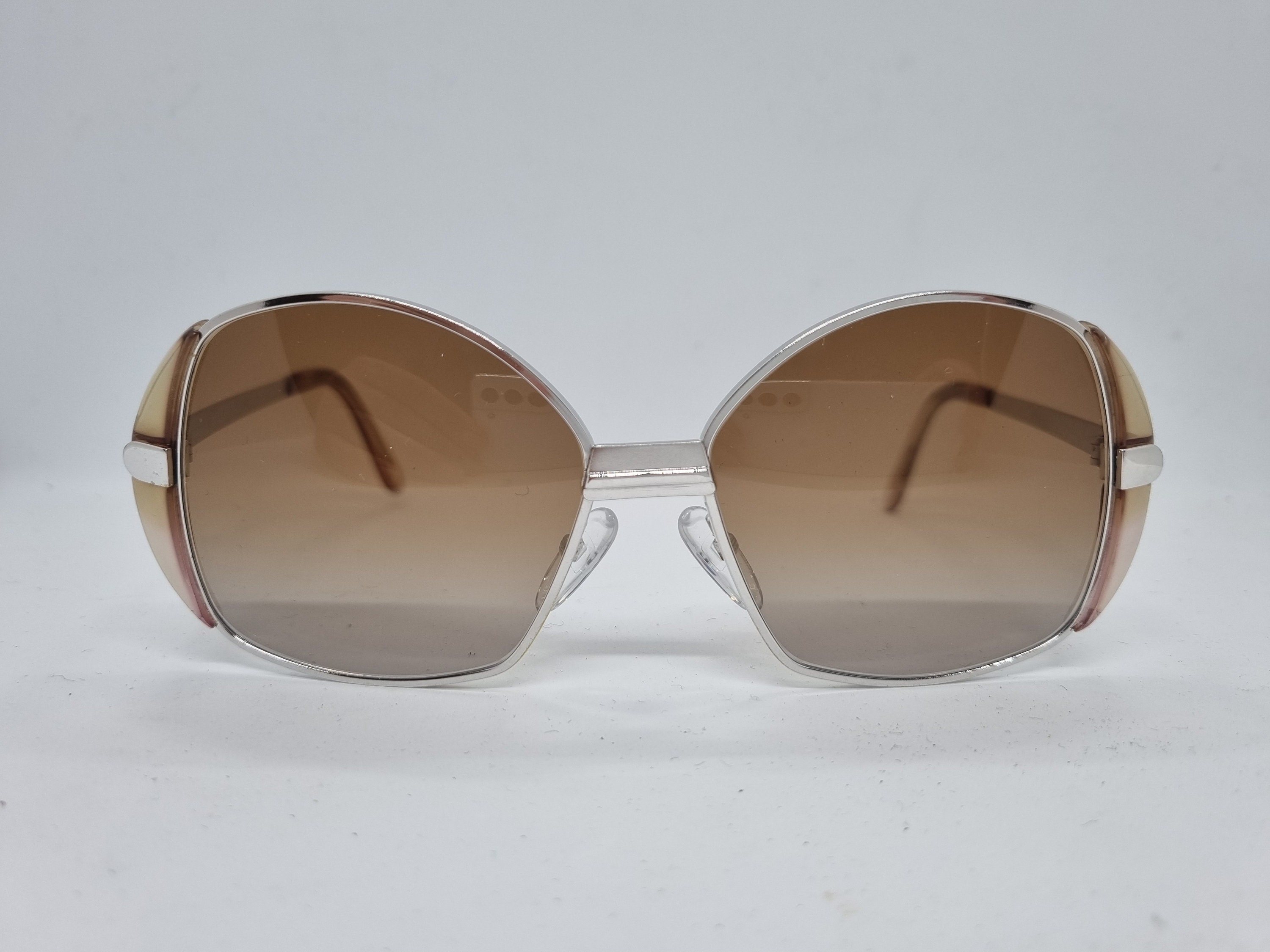 Vintage NEOSTYLE OFFICE 3 sunglasses 70s steel frame whiskey acetate amplications 1970s brown lenses sunglasses Made in Germany near mint