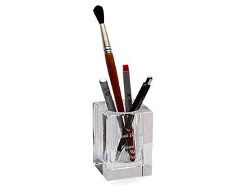 executive pen holder for desk fountain pen personalized crystal pen holder custom glass pot desk tidy executive accessories laser engraved make up brush pen holder etsy executive pen holder for desk fountain pen personalized crystal pen holder custom glass pot desk tidy executive accessories laser engraved make up brush pen holder etsy